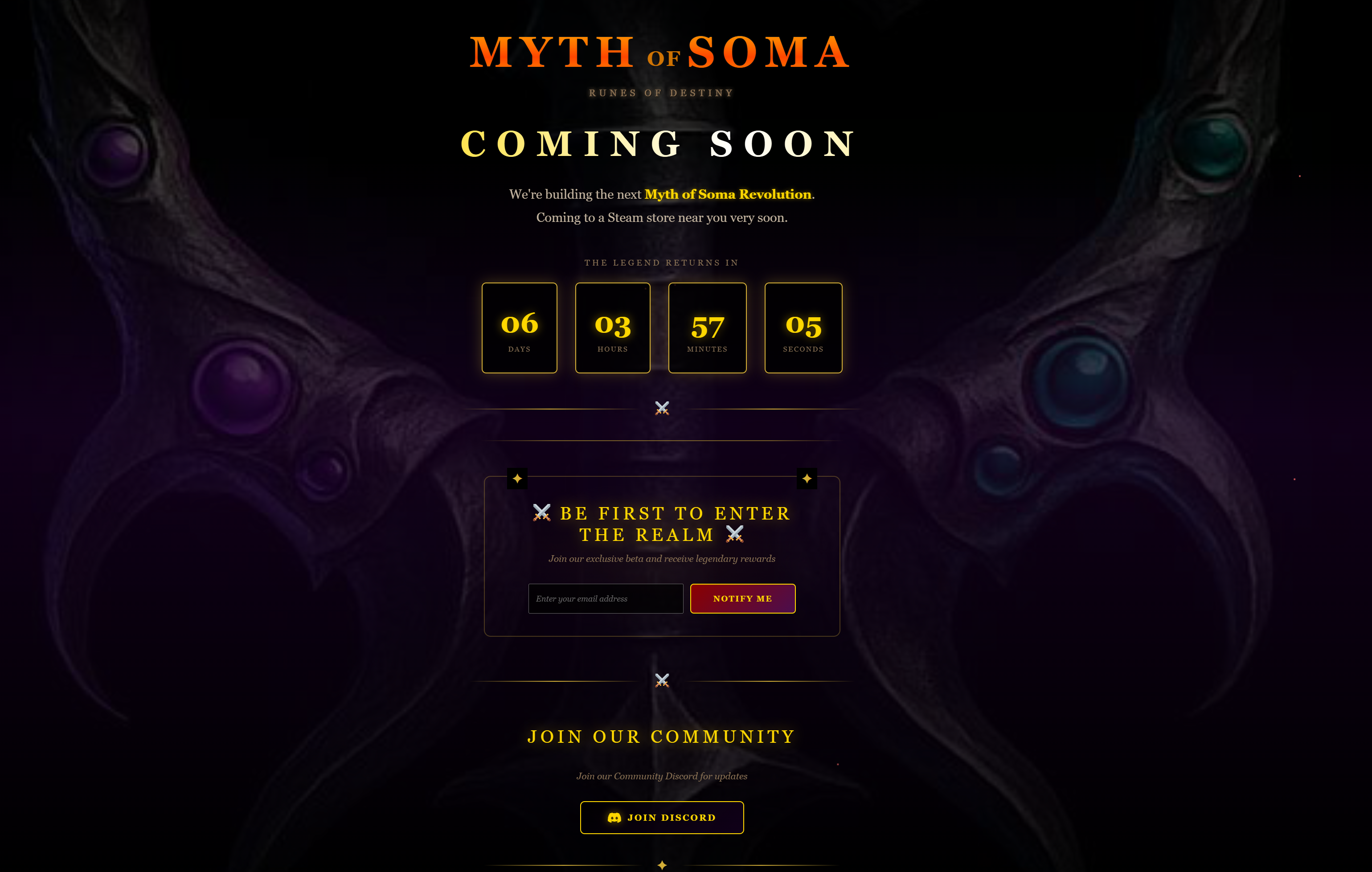Myth Of Soma Website